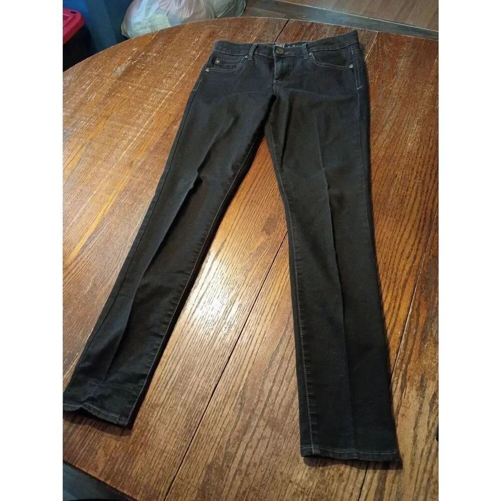 Size 6 Kut From Kloth Diana Skinny Black Denim Jeans Casual Pants w Pockets